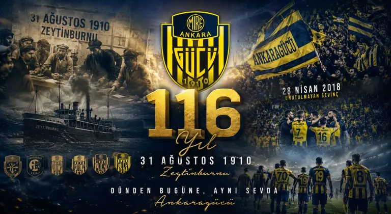 Ankaragücü'nün 116 yıllık yolculuğu tek videoda! Maziden geleceğe sarı-lacivert sevda